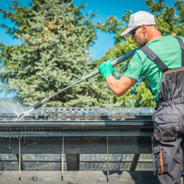 Professional Cleaning Roof and Gutters